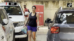 Nikita Dutta spotted outside gym