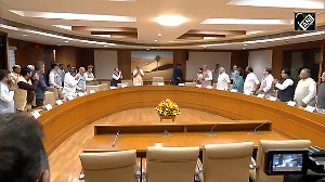 V-P Radhakrishnan holds meeting with all party leaders in Parliament