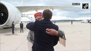 In a special gesture, Macron personally escorts Modi as he departs for Washington