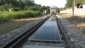 India Makes History! First-ever solar panel system installed between railway tracks at Varanasi