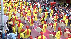 Kasba Ganpati leads the way as visarjan procession begins in Pune