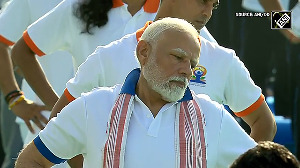 PM Modi participates in International Yoga Day in Vizag
