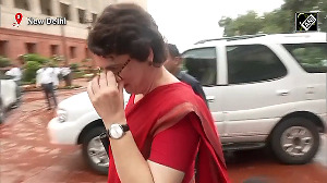 When Manish Tewari, Priyanka Gandhi crossed paths in Parliament