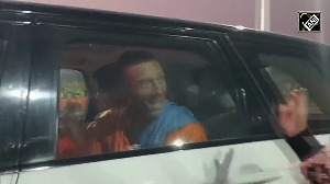 Co-founder of the rock band Coldplay & singer Chris Martin reaches Prayagraj to attend Maha Kumbh