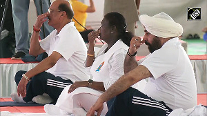 Watch: President Murmu joins Yoga Day celebrations in Dehradun