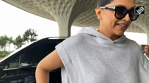 Deepika Padukone makes a stylish appearance at the Mumbai Airport