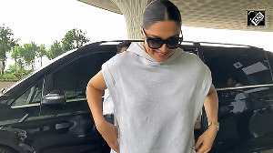 Deepika Padukone makes a stylish appearance at the Mumbai Airport