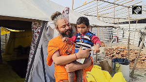 2-year-old Saint 'Kunj Baba' is centre of attraction at Maha Kumbh