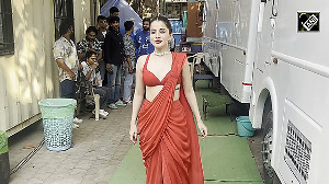 Urfi Javed's red hot look