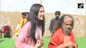 Katrina Kaif reaches Maha Kumbh