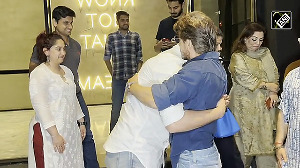 Shah Rukh Khan, Aamir Khan share warm hug at screening of Loveyapa, fans excited