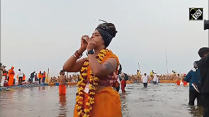 Maha Kumbh: Foreigners chant 'Hanuman Chalisa' 