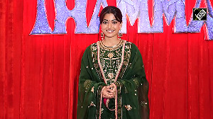 Rashmika Mandanna Steals the Spotlight at 'Thamma' Diwali Bash