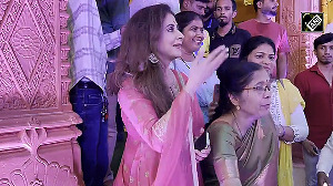 Urmila Matondkar spotted at Ganpati Pandal