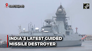 Indian Navy's warship reaches Surat Port for the first time