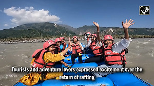 J-K: Water rafting resumes on Chenab River in Reasi