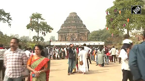 EAM Jaishankar, wife Kyoko visit Konark Sun Temple in Puri