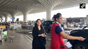 Jaya Kishori snapped at the airport