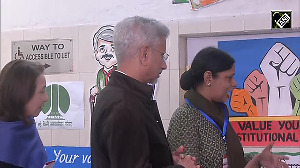 Delhi Elections: Jaishankar and his wife Kyoko Jaishankar cast votes