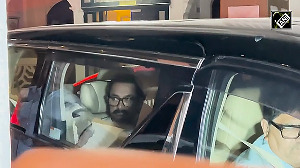 Aamir Khan and his girlfriend Gauri Spratt make a public appearance together in Mumbai