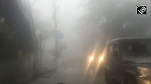 Heavy rain lashes and dense fog covers parts of Himachals Shimla