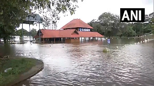 Aluva Shiva temple in Kochi submerged following incessant rains