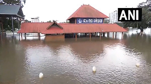 Aluva Shiva temple in Kochi submerged following incessant rains