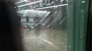 Video: Underground Mumbai Metro station flooded amid rain havoc in city 