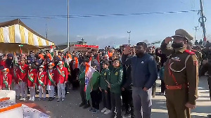 Historic Moment: Indian National Flag Unfurled at Tral Chowk for the First Time