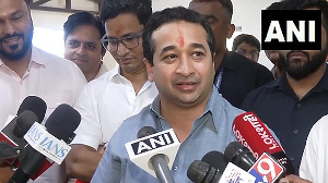 'Will watch in burqa': Nitesh Rane mocks Aaditya Thackeray over India-Pakistan match