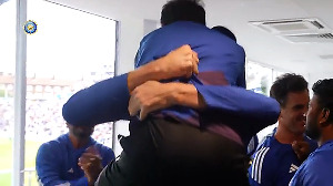 Emotional Gambhir Leads Dressing Room Celebrations!