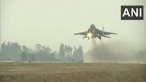 IAF fighter jets roar over Ganga Expressway in Shahjahanpur