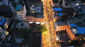 Varanasi: Drone visuals from the sacred Ganga Ghats and Godowlia Chowk area