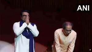Raj, Uddhav Thackeray share stage for first time in 20 years for 'Victory Rally'