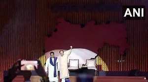 Raj, Uddhav Thackeray share stage for first time in 20 years for 'Victory Rally'