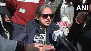 Shashi Tharoor Seen Leaving Parliament in a Wheelchair