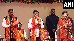 Rivaba Jadeja takes oath as Gujarat Cabinet Minister