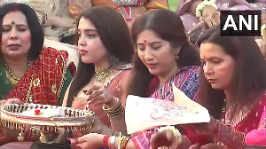 Delhi CM Rekha Gupta celebrates 'Karwa Chauth' rituals at her residence
