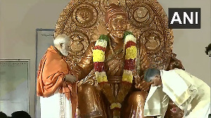 PM Modi visits Sree Shivaji Spoorthi Kendra in Srisailam, AP