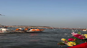 Saina Nehwal at Maha Kumbh Mela