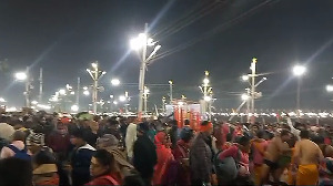 Crowd During Maghi Purnima At Kumbh Mela