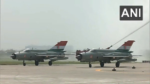 MiG-21s Get Water Gun Salute After 63 Years of Service